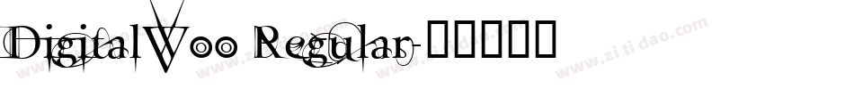 DigitalW00 Regular字体转换